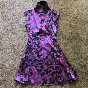 Vintage Paisley Cocktail Dress